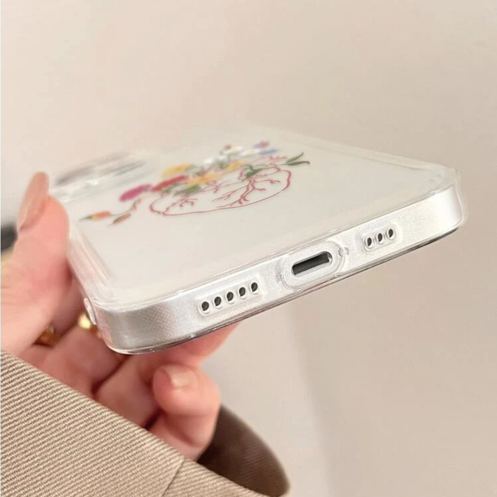 ⚠️Clearance iPhone 13/Pro/Pro Max Cute Heart And Flowers Phone Case - Picture 3 of 3
